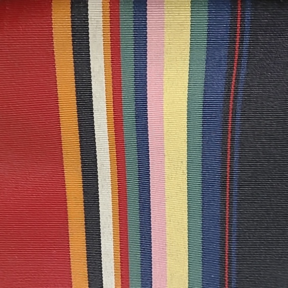 VINTAGE KATE SPADE NEW YORK RAINBOW STRIPE PURSE - Picture 2 of 9
